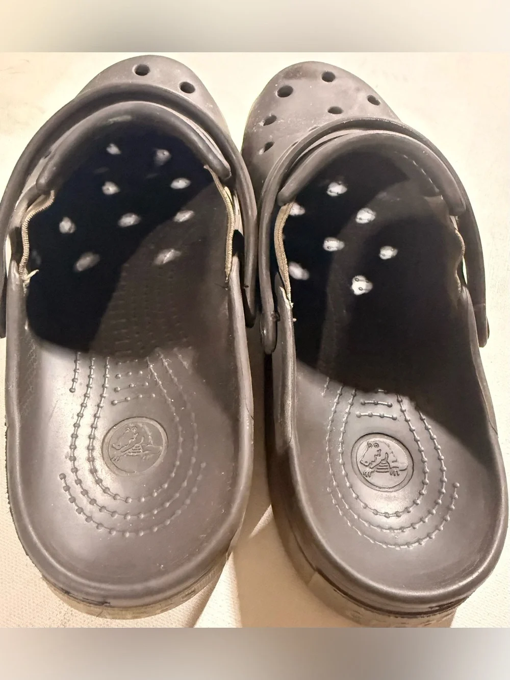 CROCS Light Gray Slip-Resistant Foam Clog Sole